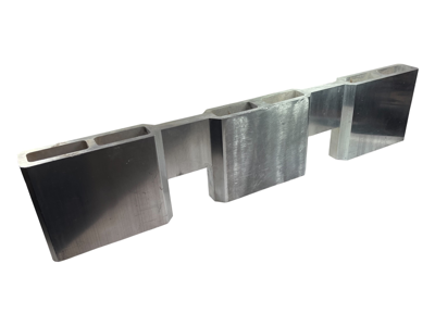ALU-Brücken - Strongback 280x40X120, ein Notch  (BxH) 60x55 mm
