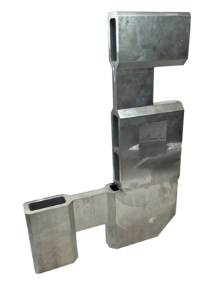 ALU-Brücken - Strongback Winkel 280x280x40X120, ein Notch  (BxH) 60x55 mm