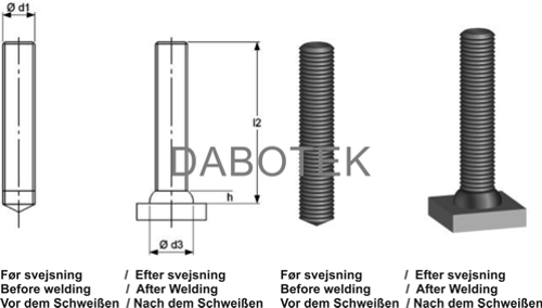 FD Threaded stud M5x45 mm Matr. A2-50 acc. EN ISO 13918
