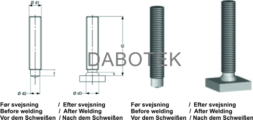 MD Threated Stud M12x40 mm Matr. A2-50 acc. EN ISO 13918 (MPF)