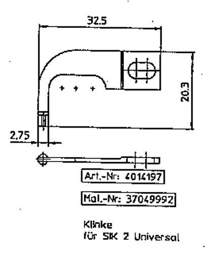 Klinke for SIK  Universal