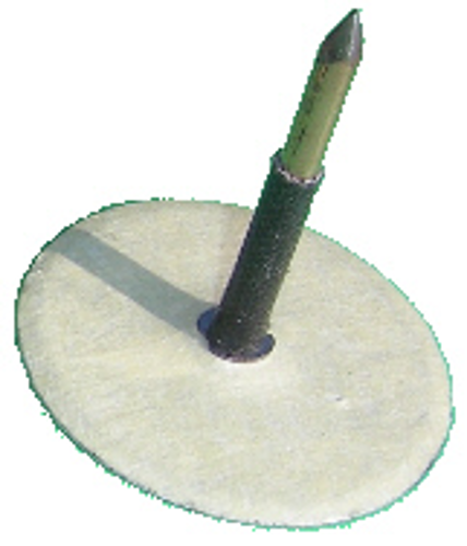 Cup headed pin Ø30x19x2,7mm, Clip and Pin insulated