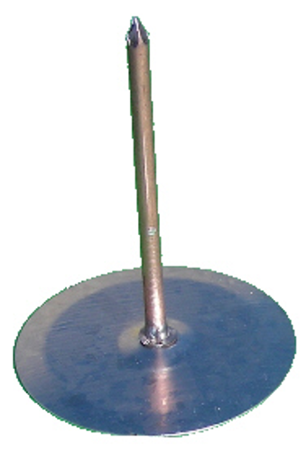 Tallerkenstift Ø38x200x2,7mm, MAtr. A2 -ingen isolering